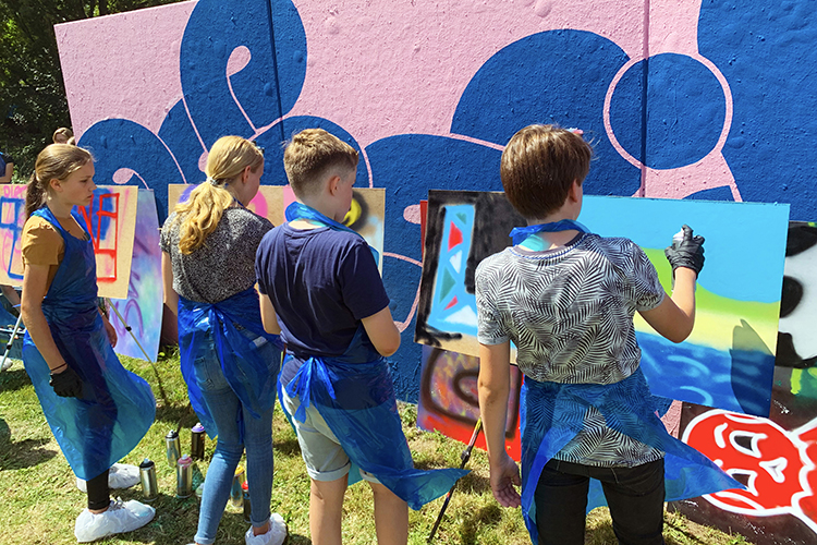 Graffiti kinderfeestjes